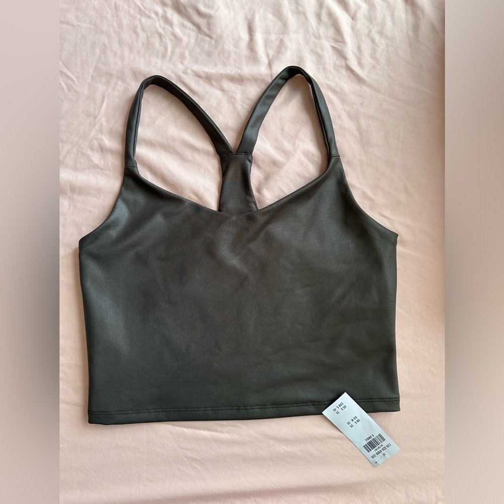 Abercrombie & Fitch Sheen V-Neck Racerback Tank